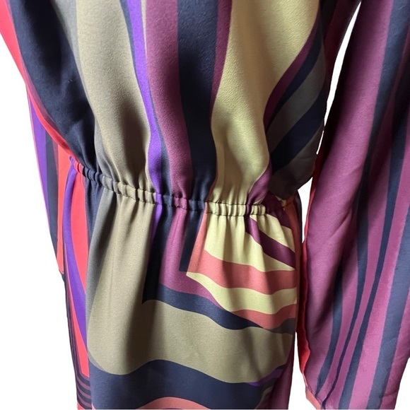 Ann Taylor Loft Multi-Color Stripped Dress Size 2 - Picture 7 of 12